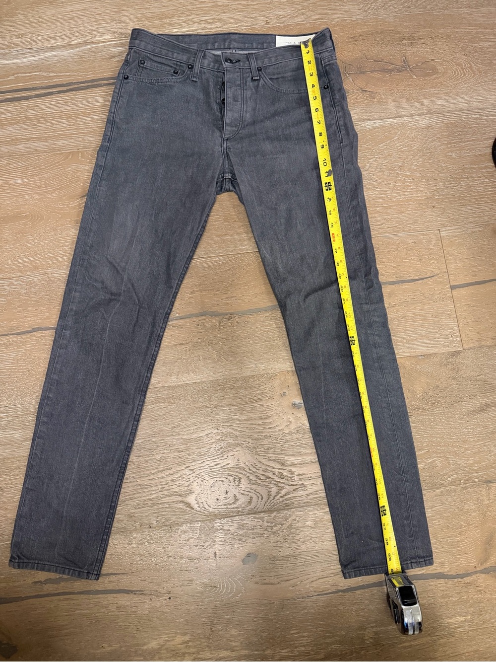 rag & bone Men's Gray Slim Jeans 31 waist